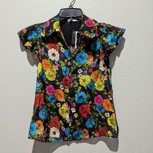 Alice + Olivia Floral Blouse